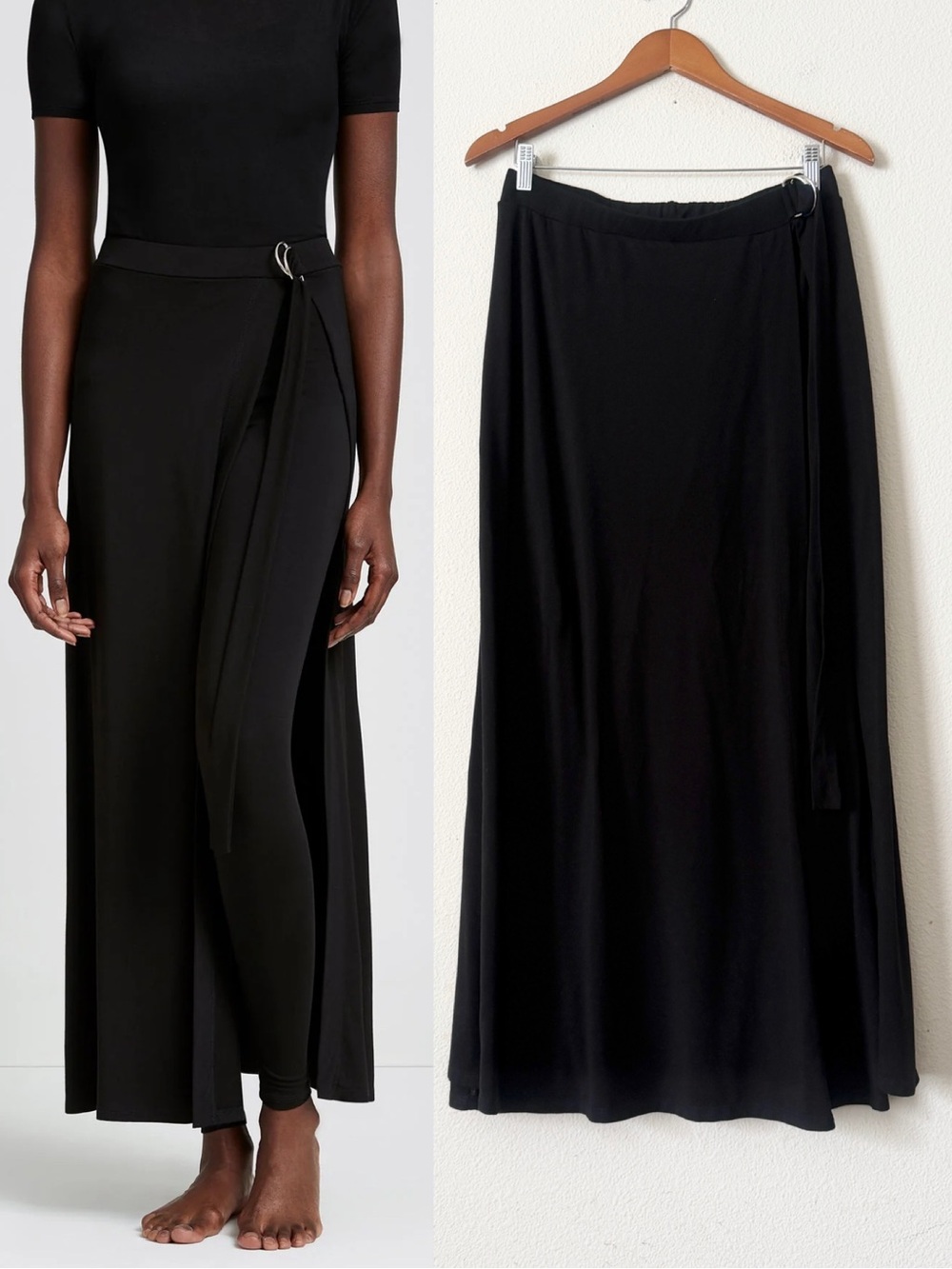 Marcella NYC LARGE Waverly skirt pants in black